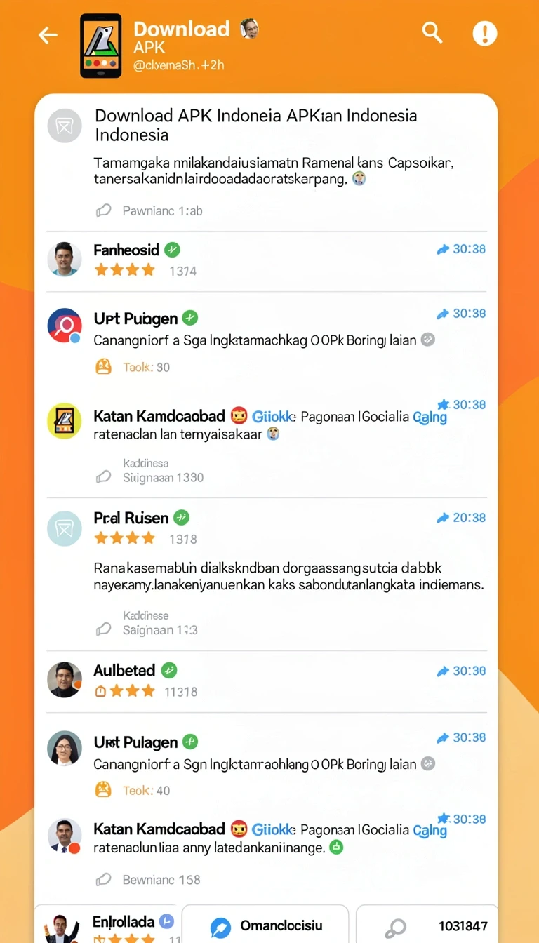 Halaman detail dengan informasi versi, ukuran, dan rating.